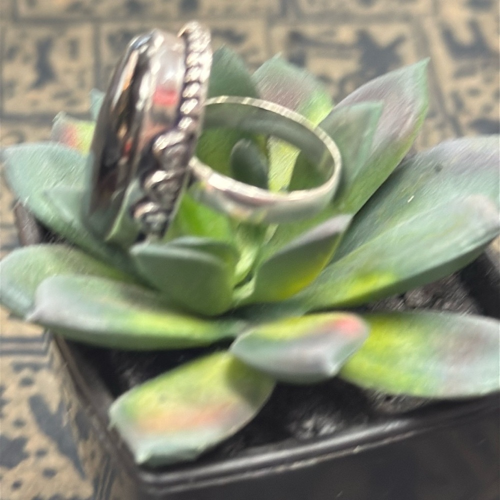 Hematite Silver Ring - image 4